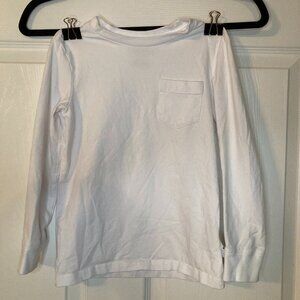 Tommy Bahama Kid's 100% Cotton White Long Sleeve Shirt - Chest Pocket - Size 5/6